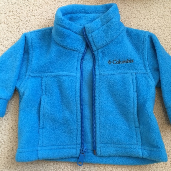 Blue Columbia Boys Fleece Jacket, 6 Months - Picture 1 of 3